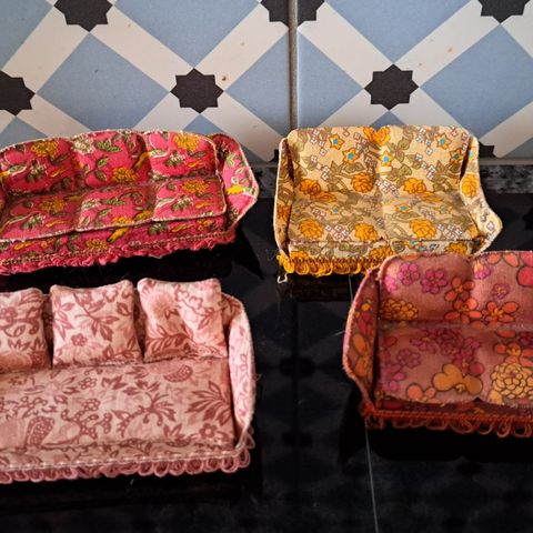 Lundby møbler sofa retro