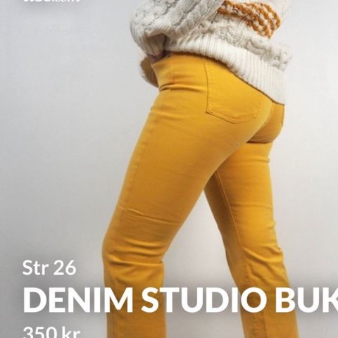 Denim studio bukse