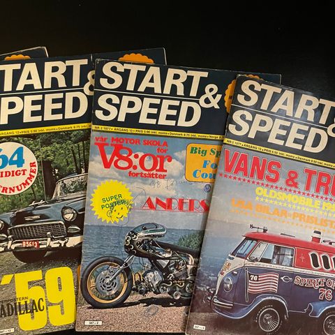 20 stk Start & Speed fra 70 tallet