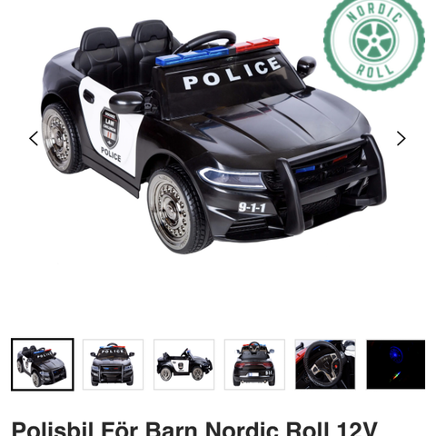 Elektronisk politi bil til barn