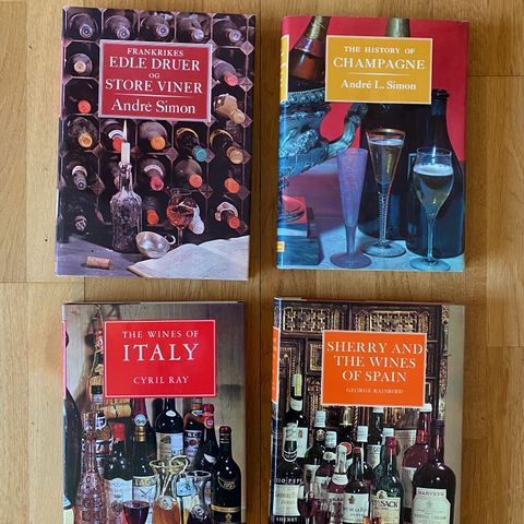 Fire flotte  bøker om vin