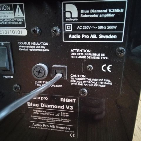 Audio pro Blue DuamondV3, Black Pearl v.2
