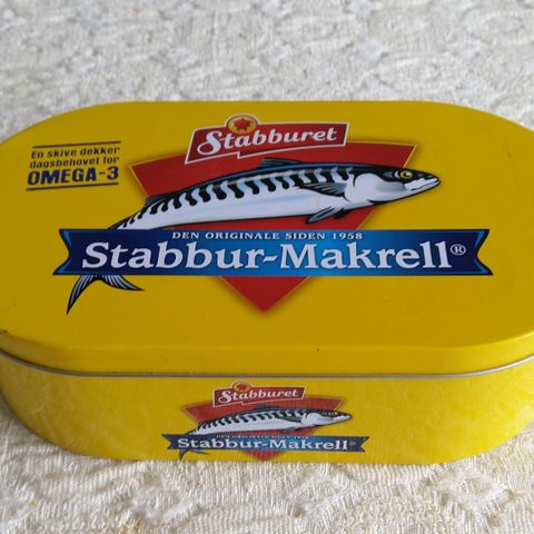 Stor makrell boks fra Stabburet