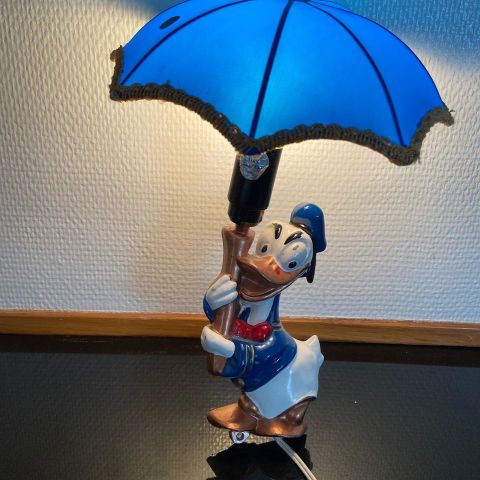 Donald Duck Lampe 50-tallet