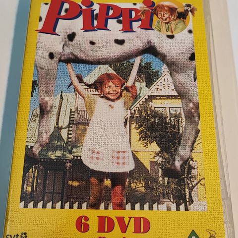 Pippi Langstrømpe 6 DVD samleboks Astrid Lindgren
