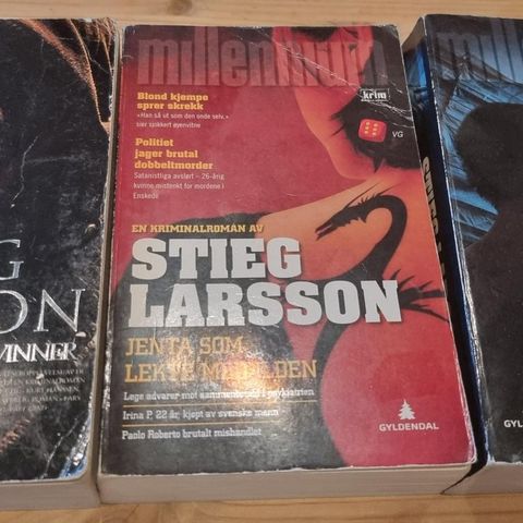 Millennium trilogien av Stieg Larsson selges komplett