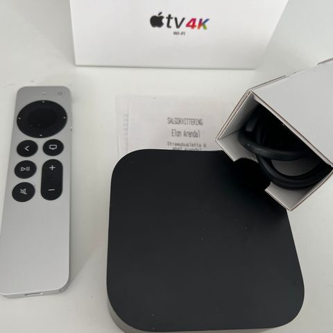 Apple TV 4K 3rd Generasjon. (Kvittering og Garanti)