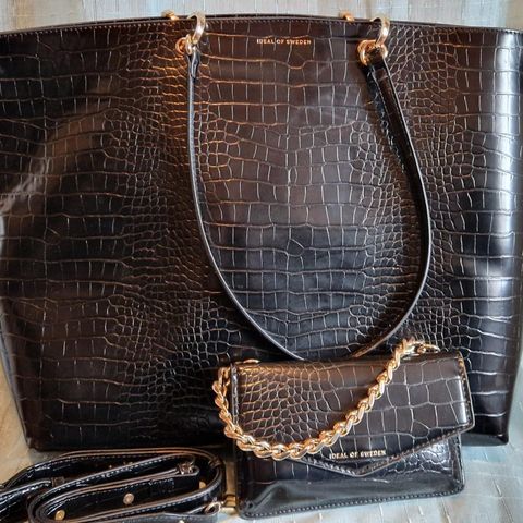 Ideal of Sweden Neo Noir Croco shopper