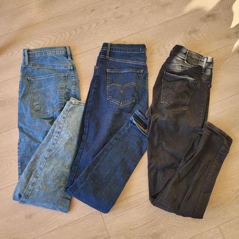 Levis mile high skinny jeans 28x32