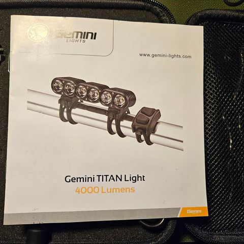 Sykkellys Gemini titan light 4000