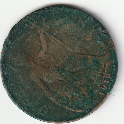 1 penny Georg V 1918  Storbrittania