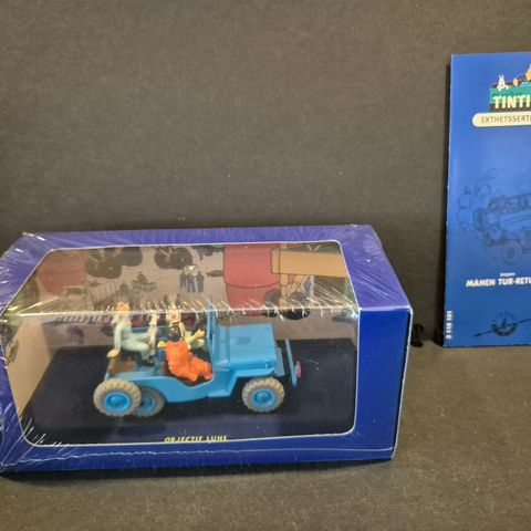 Tintin Bil samlemodell Willys Cj- 2A  Jeep 1946