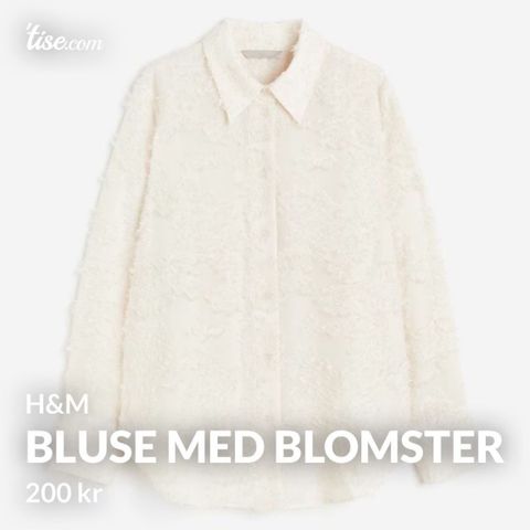 Bluse med blomster