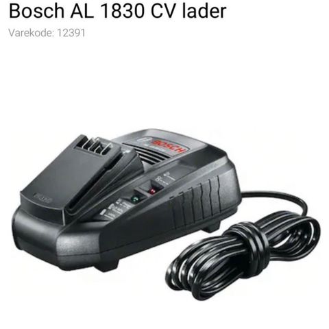 Bosch Al 1830 batteri lader