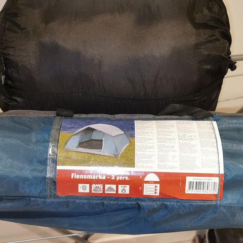3 manns telt + sovepose/ campingpakke
