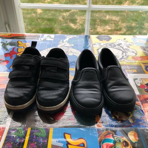 2 par svarte sko fra HM str 28