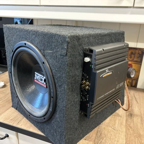 Mtx audio sub med kasse