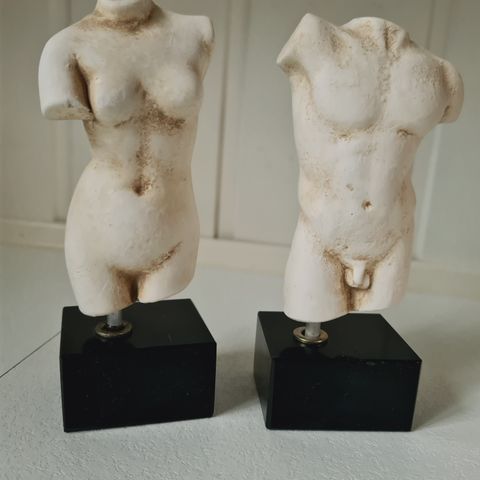 Mann og kvinne,  torso,  statuer