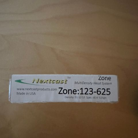 Nextcast zone 3D 123. 625 grain