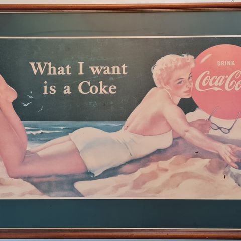 Coca Cola retro plakat 104 x 74 cm