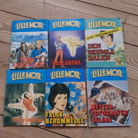 LILLEMOR. JENTESERIER FRA 80TALLET. 70+STK 300KR.