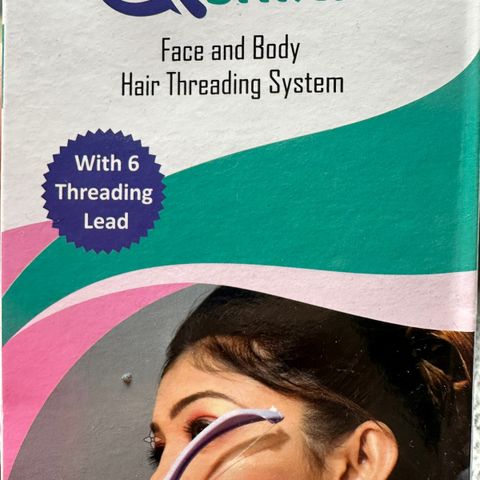 Facial hair remover with thread