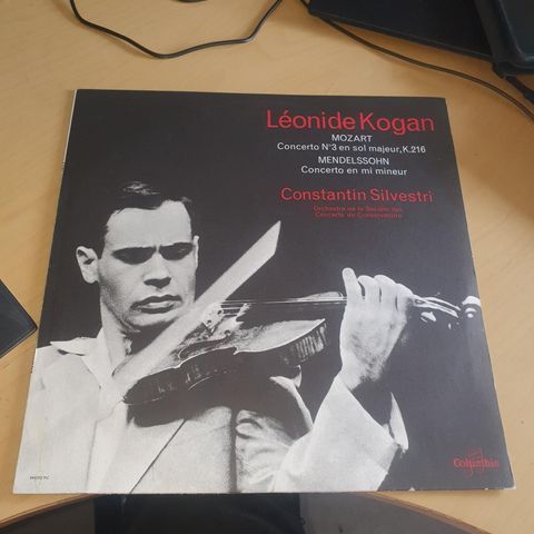 Leonide Kogan, mozart /mendehlssohn  33CX 1744  Violin Concerto In E Minor