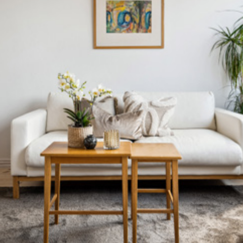 Bolia North 2,5-seter sofa i skinn - lys beige - nesten som ny