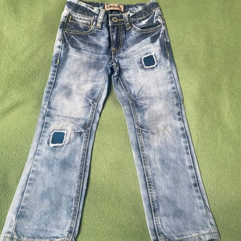 Jeans bukse str. 104