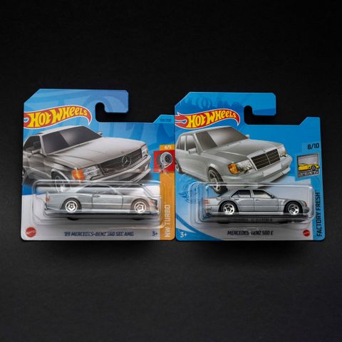 Hot wheels Mercedes pakke 1:64 560SEC 500E