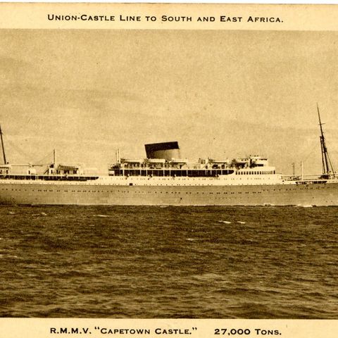 Tegninger: Capetown Castle, liner