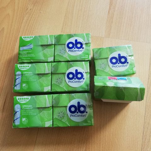 8 pk med tamponger - superplus - 40 kr for alle