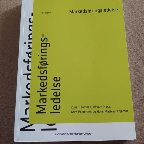 Framnes/Huse/Pettersen/Thjømøe - Markedsføringsledelse