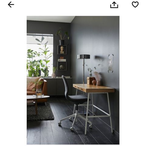 Skrivebord Lillåsen Ikea