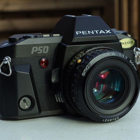 Pentax P50 35mm Speilreflekskamera med 50mm F1.7 Objektiv
