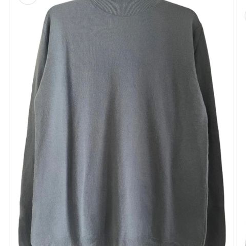 100% Cashmere Mock neck herre genser