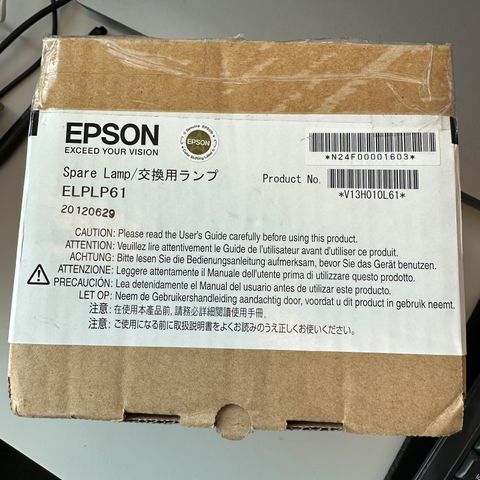 Epson projektorlampe til EB-435W, EB-915W, EB-925