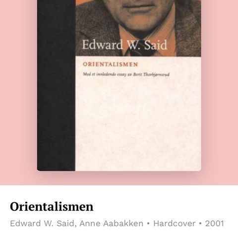 Orientalismen av Edward Said