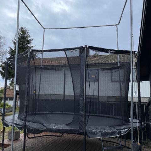 Jump x40 "triksetrampoline" tilbehør med sele trampoline