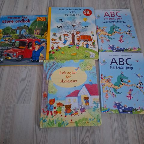 Barnebøker  ABC / Vrimlebok/ lek og lær