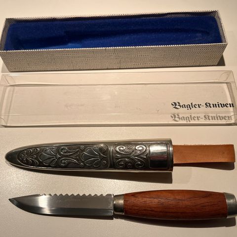 Baglerkniven slirekniv med tinnholk – Haugrud 51