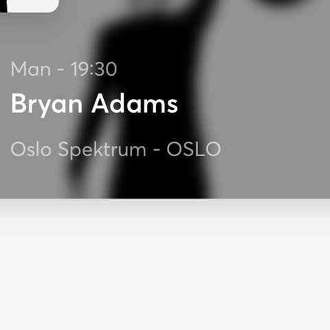 Bryan Adams Oslo Spectrum 29/4