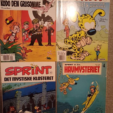 Sprint og Asterix album.