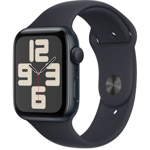UÅPNET Apple Watch SE 2nd Gen 44mm GPS (Midnight Alu/Midnight sport band M/L)