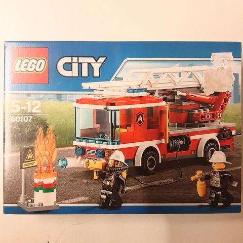 Uåpnet utgått Lego city 60107 brannbil / stigebil
