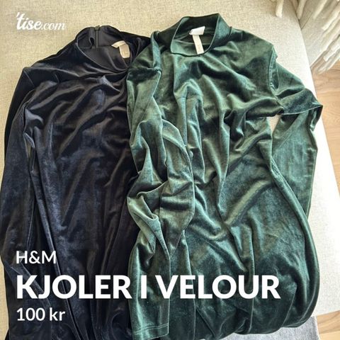 2 «velur» kjoler