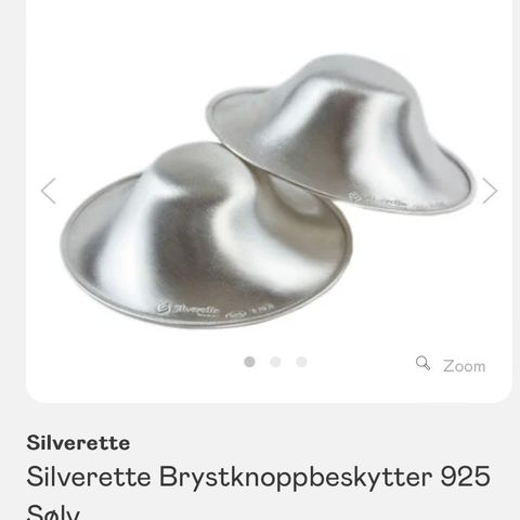 Silverette brystknoppbeskyttelse xl