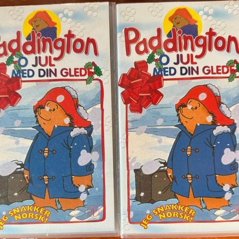 Paddington Jul med din glede VHS 1997 🇳🇴tale 🚨FORSEGLET!!