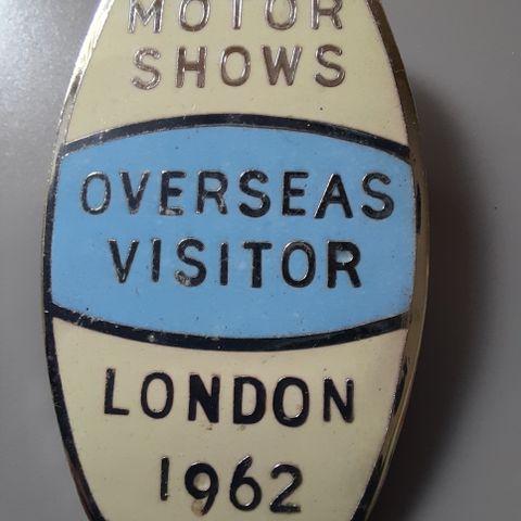 Jakkemerke Motorshow London 1962