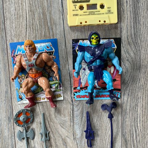Masters of the universe dobbelpakke «Stjernestøv» kassett He-Man, Skeletor